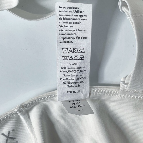NWT Spanx Cotton Comfort Bralette Large White - Picture 5 of 6